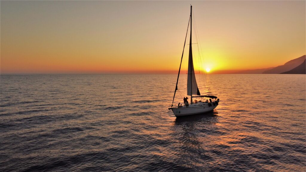 Sunset trip in the picturesque Loutro village